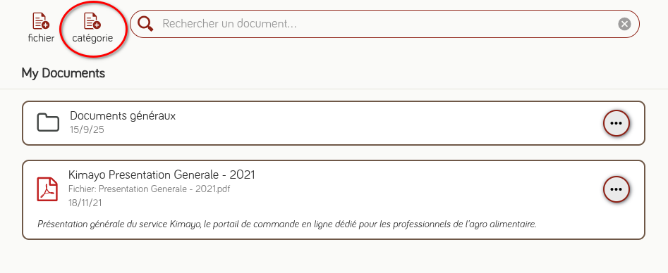 Ajouter une catégorie