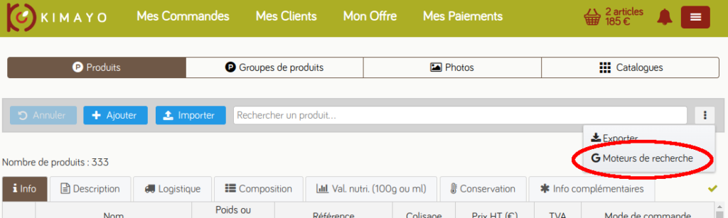 publier sur les moteurs de recherche