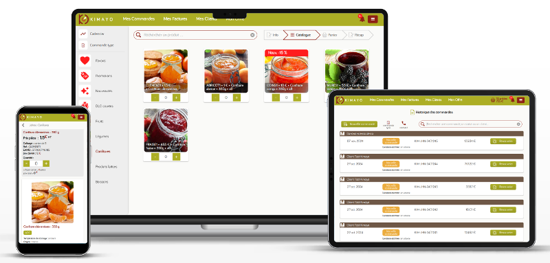 application mobile prise de commande force de vente