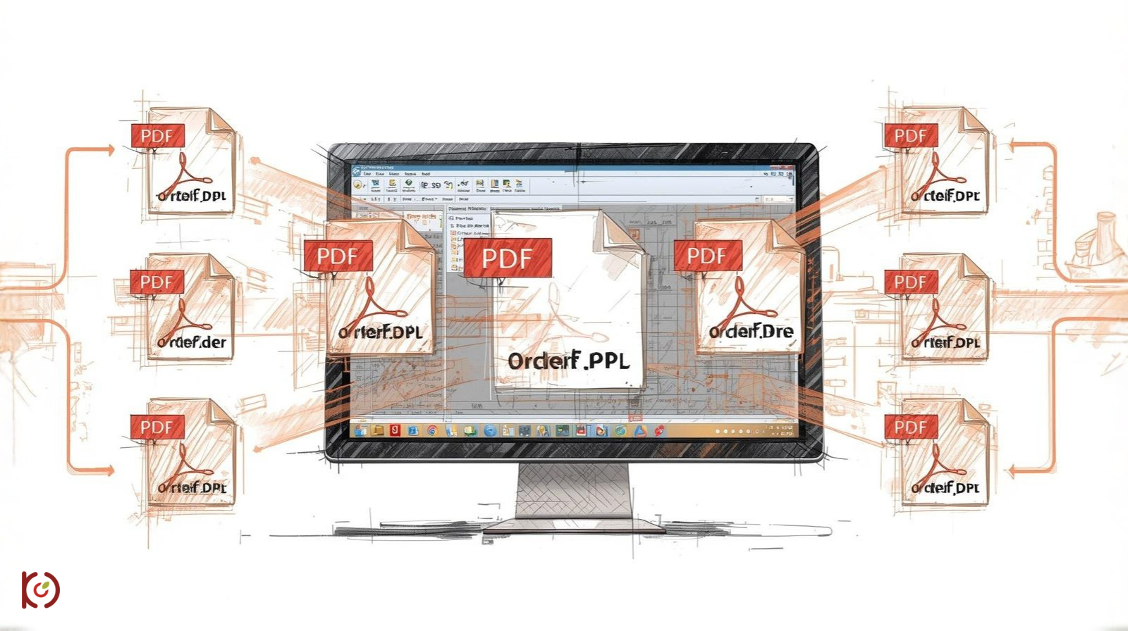 PDF order file directly to ERP
